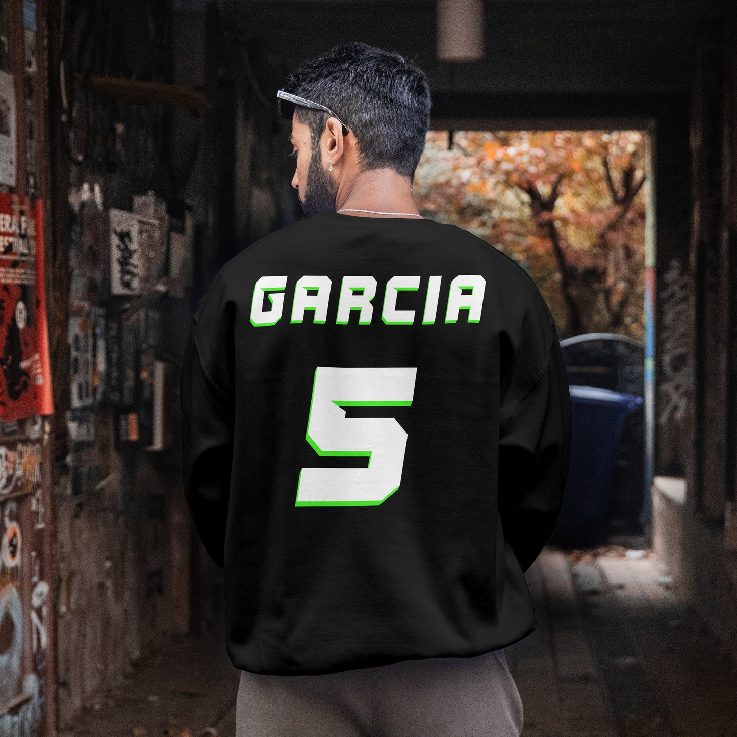 Hurricanes Soccer Team Sweatshirt - Black/White/Green