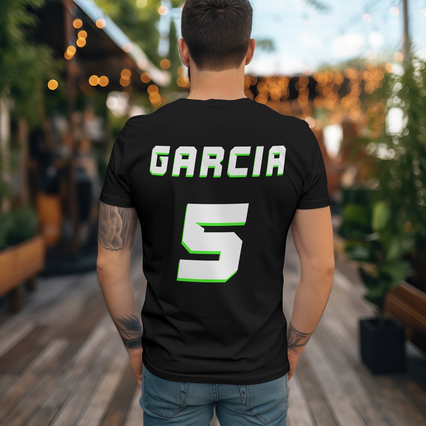 Hurricanes Soccer Team T-Shirt - Black/White/Green